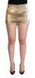 Dolce & Gabbana Elegant Metallic Gold Hot Women s Pants For Discount