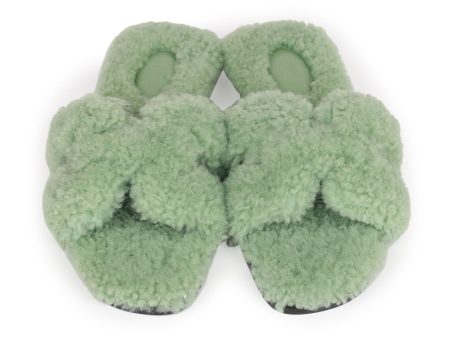 Hermes Oran Sandals Vert D eau Woolskin 37 For Sale