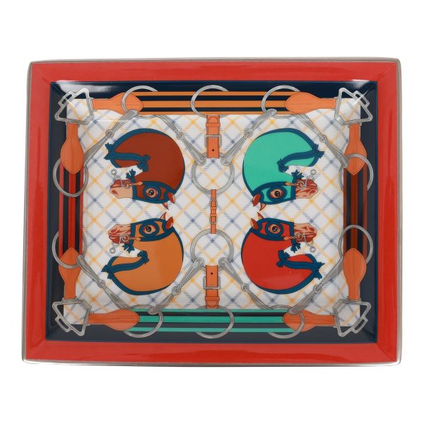 Hermes  Tatersale  Porcelain Change Tray For Sale