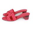 Hermes Oasis Sandals Rose Framboise Gradient Heels 35 Online