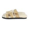 Hermes Chypre Techno Sandal Beige Albatre Ecru Shearling and Suede Palladium Hardware 36 EU Online Sale