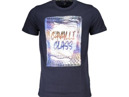 Cavalli Class  Men s Short Sleeve Snakeskin Print T-Shirt Discount