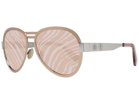 Roberto Cavalli  RC504S Aviator Sunglasses Beige Zebra Print Sale