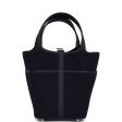 Hermes Picotin Cargo 18 Caban Swift and Black Toile Canvas Palladium Hardware Online