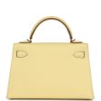 Hermes Special Order (HSS) Kelly Sellier 20 Jaune Poussin Verso Epsom Permabrass Hardware on Sale