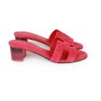 Hermes Oasis Sandals Rose Framboise Gradient Heels 35 Online