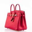 Hermes Birkin 25 Rouge Vif Togo Gold Hardware Hot on Sale