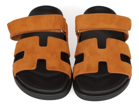 Hermes Chypre Sandals Brown Suede 36 EU Cheap