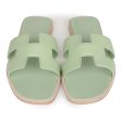 Hermes Oran Sandals Vert Jade Epsom 39.5 EU Online Hot Sale