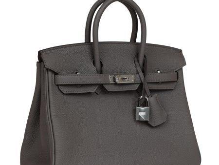 Hermes Birkin 25 Etain Togo Palladium Hardware Cheap