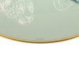 Hermes Carnets D’ Equateur Dessert Plate Green Blue White 24K Gold & Porcelain Cheap