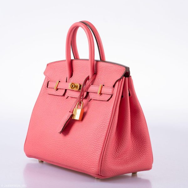 Hermes Birkin 25 Rose Lipstick Togo Gold Hardware - 2013, Q Square Online now