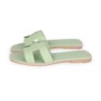 Hermes Oran Sandals Vert Jade Epsom 39.5 EU Online Hot Sale