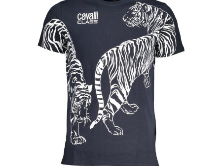 Cavalli Class  Men s Tiger Print T-Shirt Hot on Sale