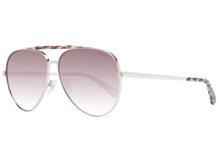 Guess  GU7644 Aviator Sunglasses for Women Silver Leopard Print Temples Online Hot Sale