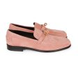 Hermes Destin Loafer Rose Aube Suede Rose Gold Hardware 38 For Sale