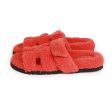 Hermes Chypre Techno Sandals Orange Woolskin 38 Online Sale